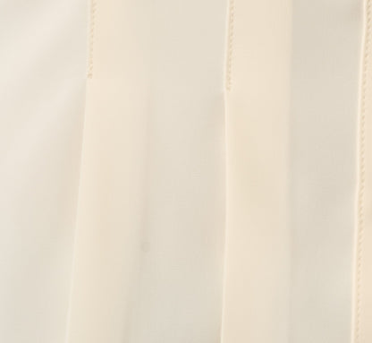 Short Sleeve Semisheer Pleated Blouse - Pastry Cream | Adrianna Papell