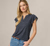 Navy Abstract Stripe