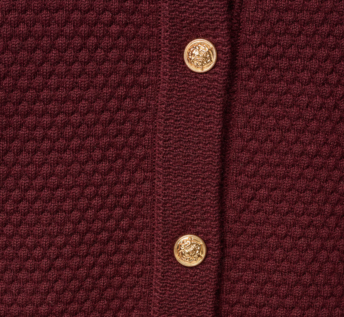 Long Sleeve Textured Knit Cardigan Sweater - Berry | Adrianna Papell