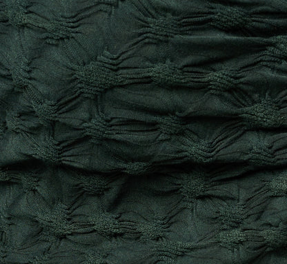 Long Sleeve Textured Semisheer  Ruched Blouse - Jungle Green | Adrianna Papell