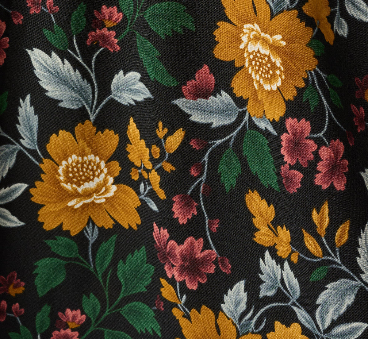 Printed A Line Drawstring Midi Skirt - Jungle Garden | Adrianna Papell