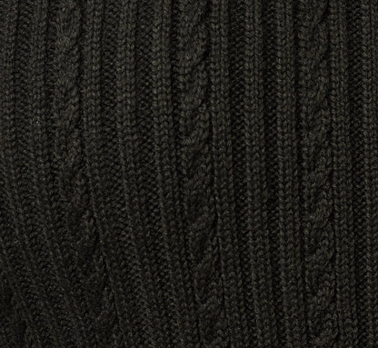 Long Sleeve Pearly Collar Cardigan Sweater - Black | Adrianna Papell