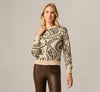 Cream-black Paisley