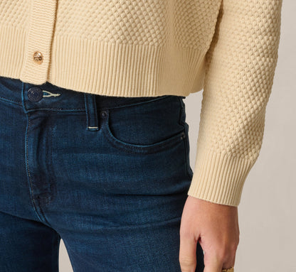 Long Sleeve Textured Knit Cardigan Sweater - Cream | Adrianna Papell
