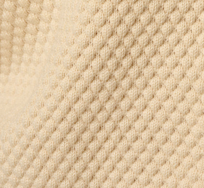 Long Sleeve Textured Knit Cardigan Sweater - Cream | Adrianna Papell