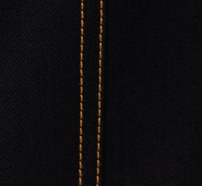 Contrast Stitched Wide Leg Drawstring Pant - Navy Khaki | Adrianna Papell