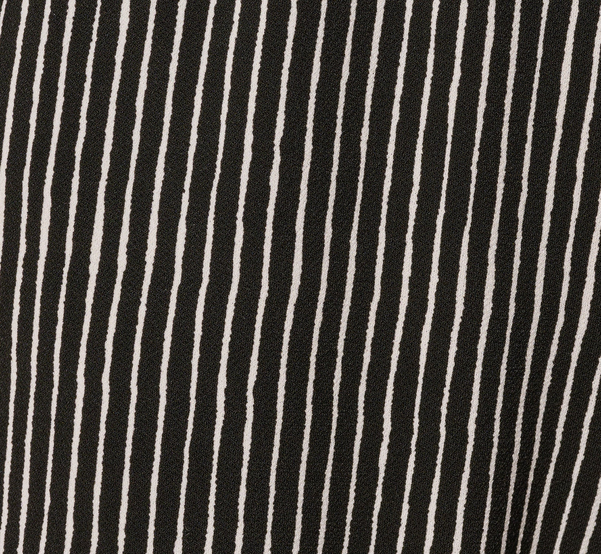 Wide Leg Tie Belt Stretch Pant - Black Ripple Stripe | Adrianna Papell