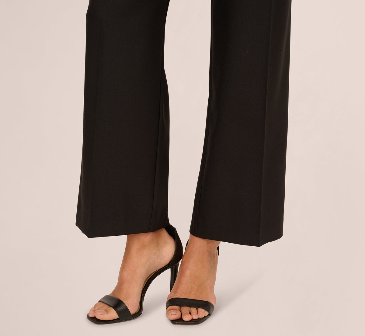 Wide Leg Pleated Trouser - Black | Adrianna Papell