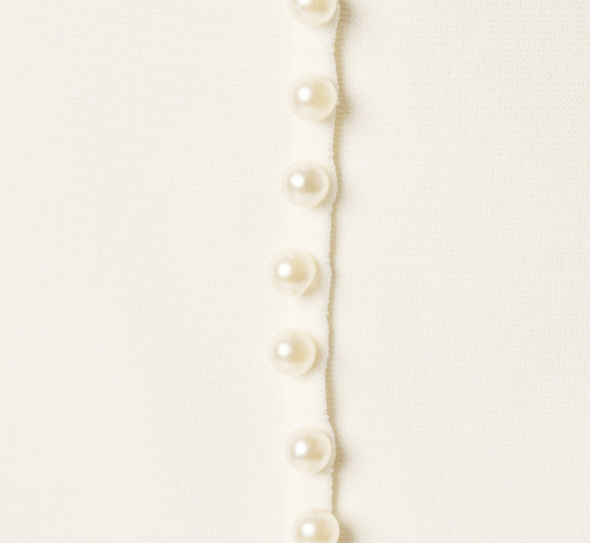 Pearly Trim Knit Midi Skirt - Meringue | Adrianna Papell