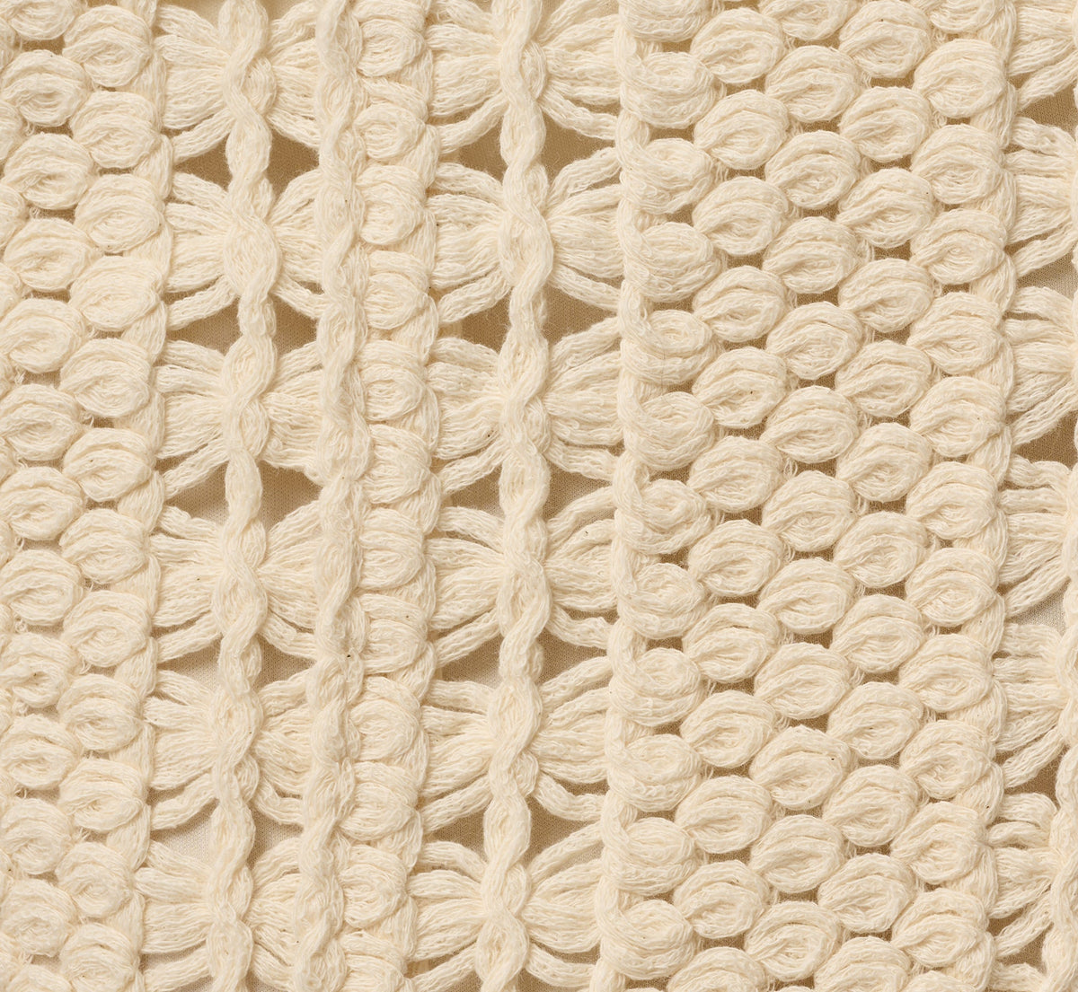 Cable Crochet Fringe Short Skirt - Cream | Adrianna Papell
