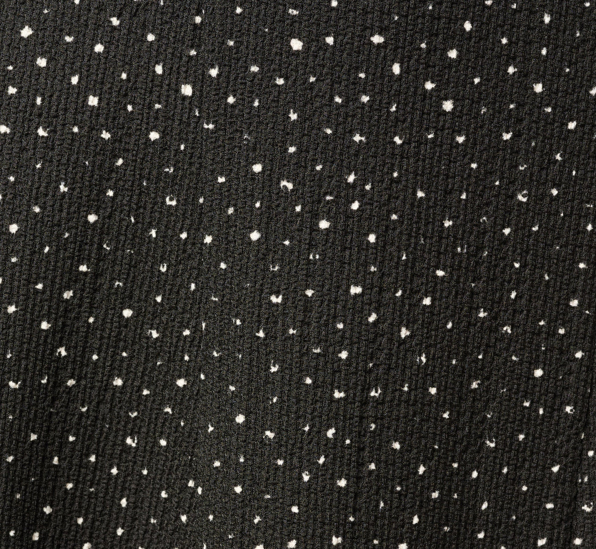 Textured Knit Gored Midi Skirt - Black Ivory Scribble Dot | Adrianna Papell