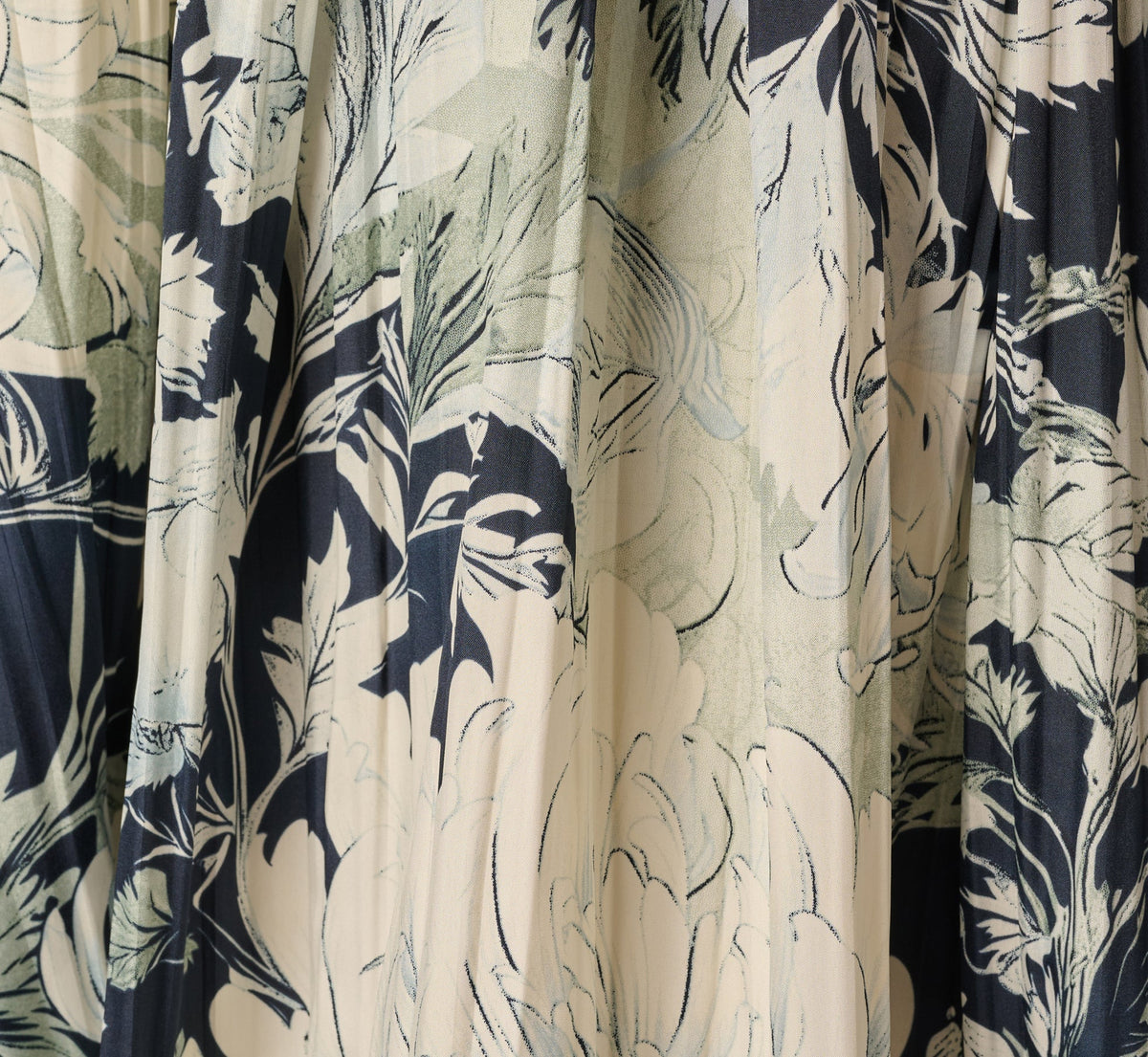 A Line Midi Bubble Skirt - Soft Cloud Vintage Floral | Adrianna Papell