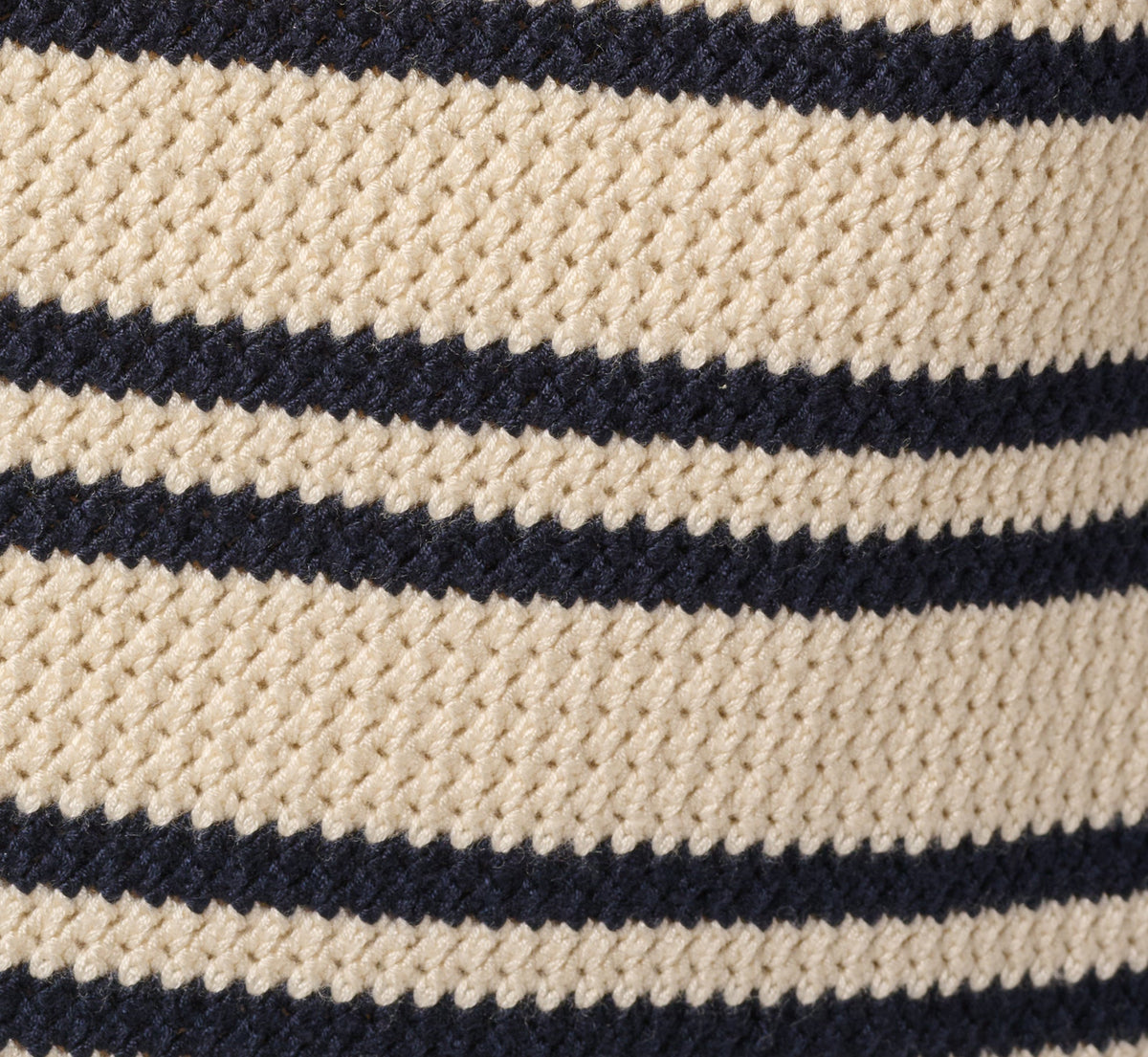 Textured Knit Short Drawstring Skirt - Cream Navy | Adrianna Papell