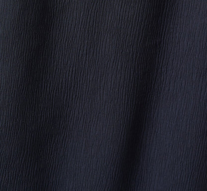 Drawstring Crinkle A Line Midi Skirt - Navy Khaki | Adrianna Papell