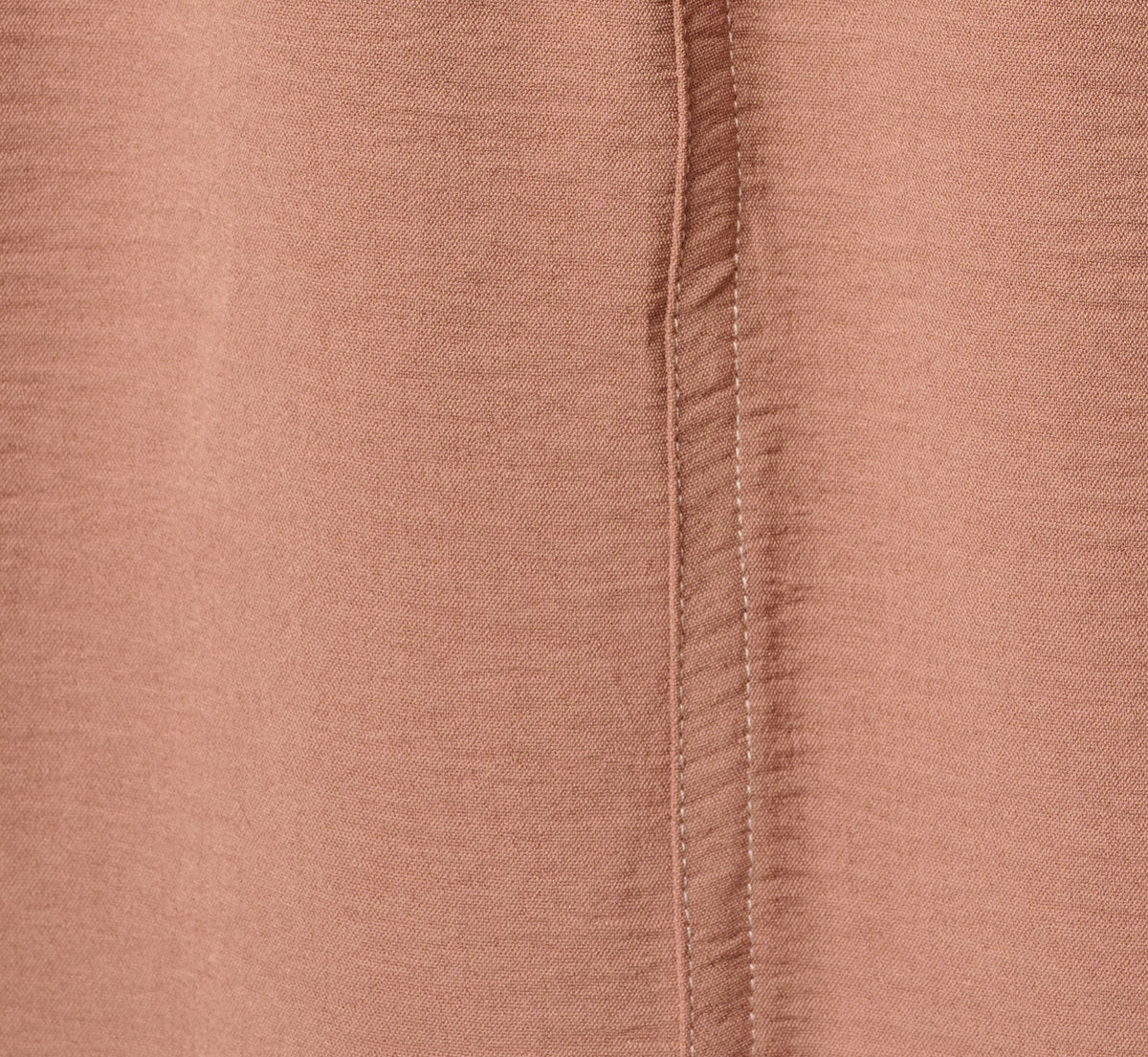 Airflow Topstitch A Line Midi Skirt - Chocolate Malt Cream | Adrianna Papell