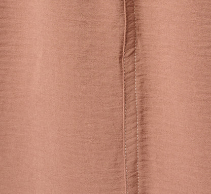 Airflow Topstitch A Line Midi Skirt - Chocolate Malt Cream | Adrianna Papell