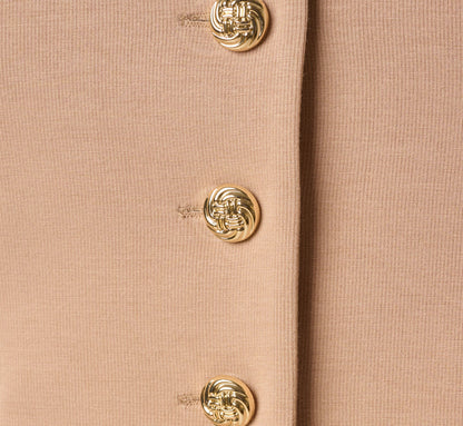 Ponte Knit Vest Top - Desert Dust | Adrianna Papell