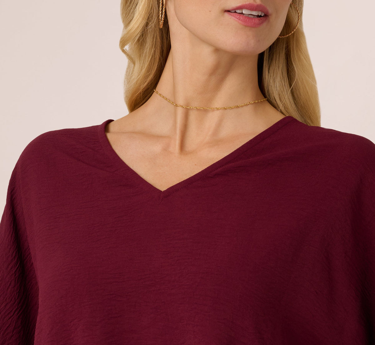 Short Sleeve Top And Wide Leg Pant Airflow Set - Fig | Adrianna Papell