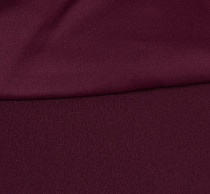 One-Shoulder Long Satin Crepe Mermaid Gown - Bordeaux Glow | Adrianna Papell