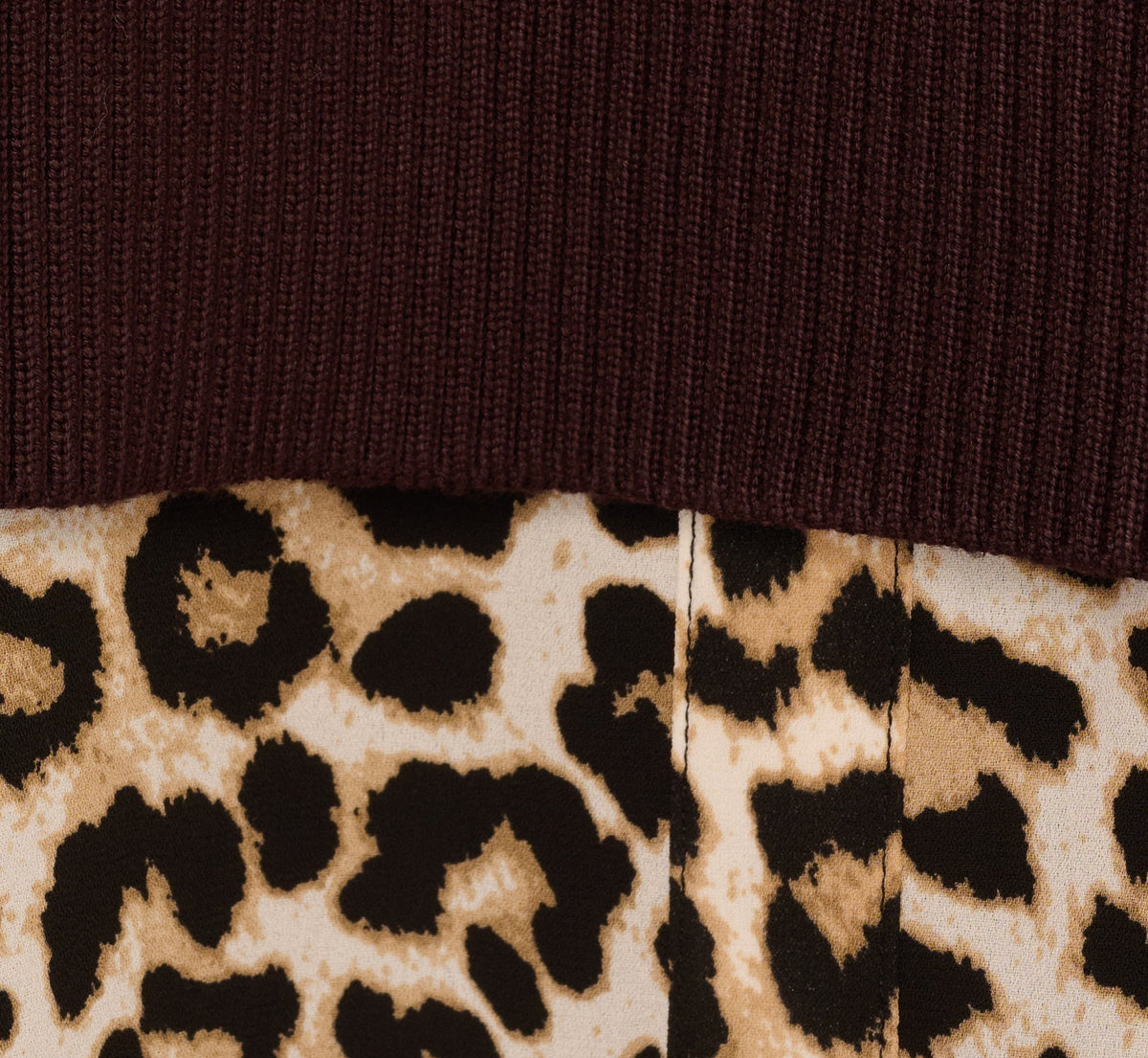 Long Sleeve Collared Printed Twover Sweater - Brownie W  Bengal Cheetah | Adrianna Papell