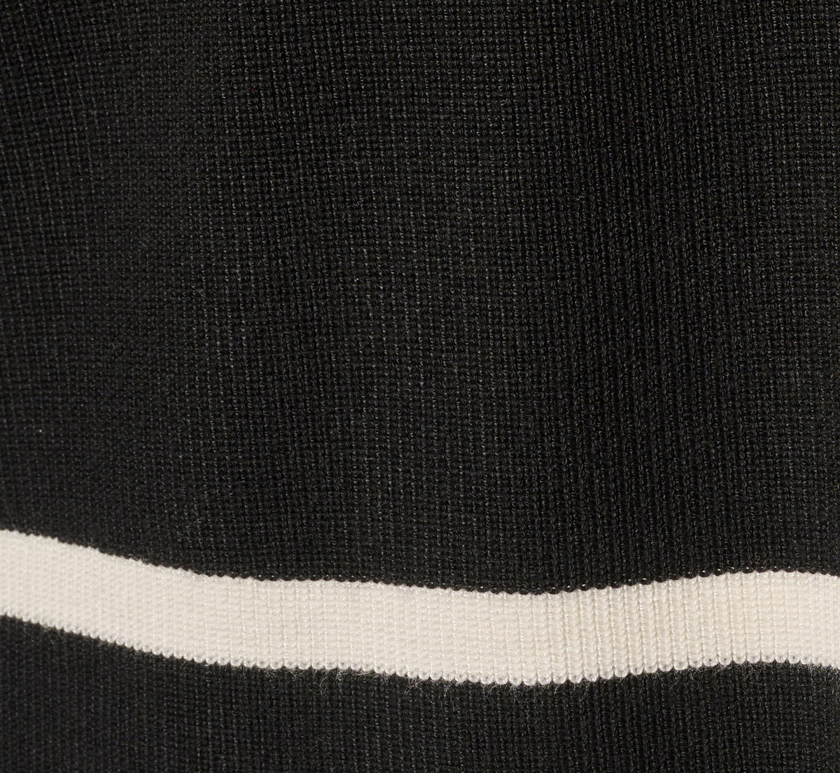 Long Sleeve Drop Shoulder Twofer Sweater - Black Ivory | Adrianna Papell