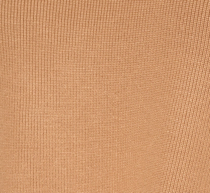 Long Sleeve Drop Shoulder Twofer Sweater - Golden Camel Ivory | Adrianna Papell