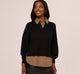 Black W- Mocha Petite Stripe