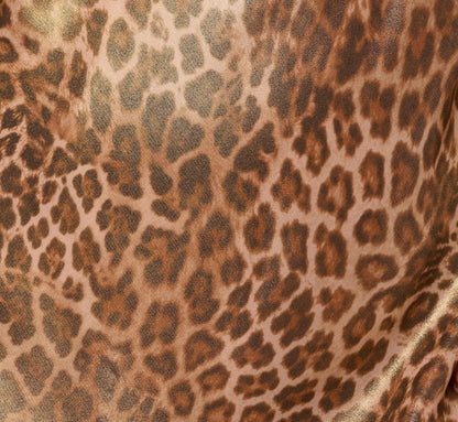 Foiled Animal Print Slip Dress - Brown Multi | Adrianna Papell