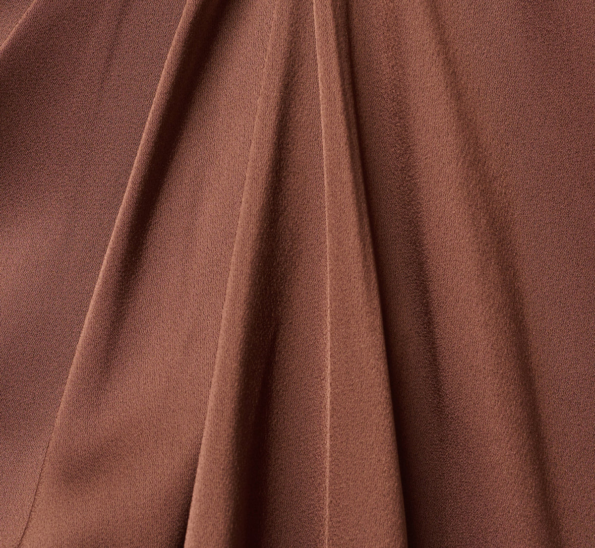 Twist Front Satin High Low Midi Dress - Espresso | Adrianna Papell